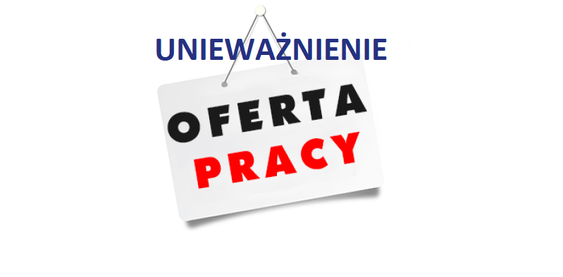 Nabór do&nbsp;pracy – specjalista ds.&nbsp;technicznych – UNIEWAŻNIENIE